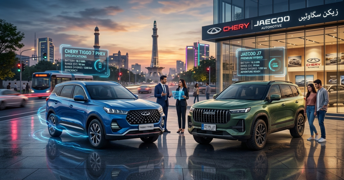 Tiggo 7 PHEV vs Jaecoo J7: Same Platform, Different Value in Pakistan’s SUV Market