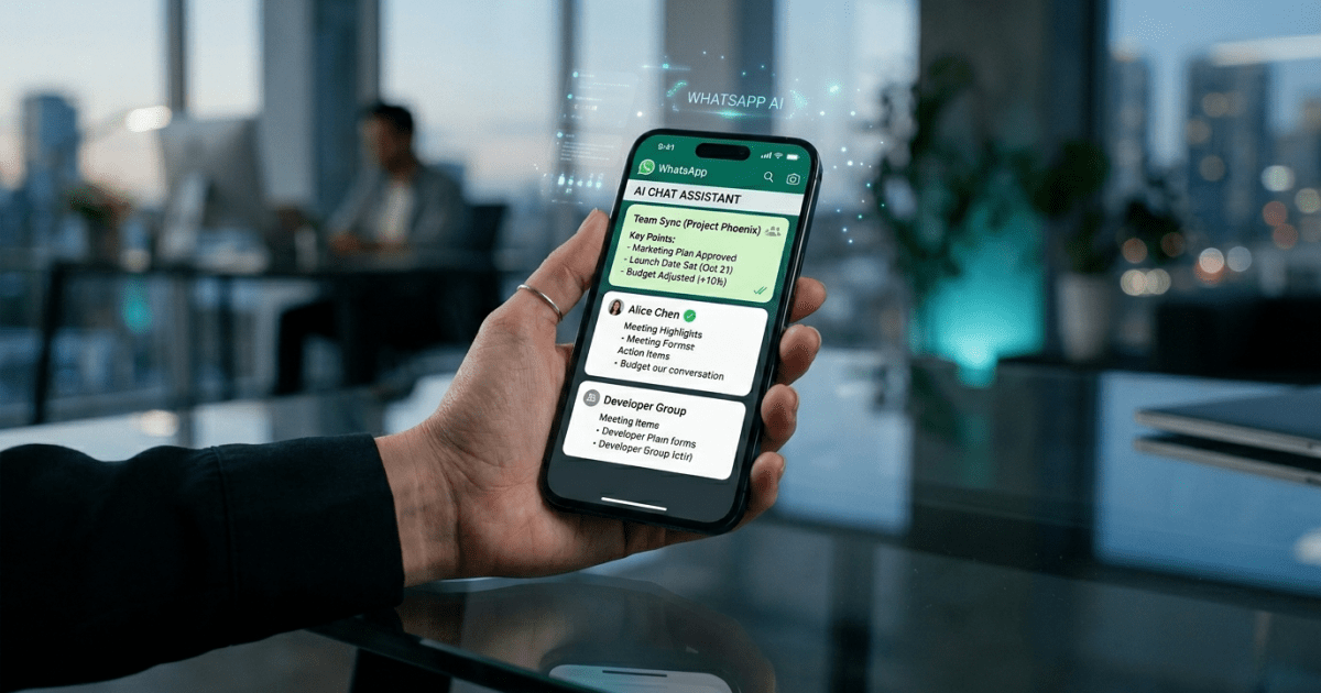 WhatsApp AI Feature 🚀📱: Summarizing Unread Chats for Faster Communication