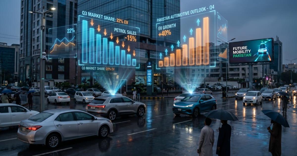 Pakistan Car Sales Shift: Petrol Down 9%, EVs Up 61% 🚗⚡